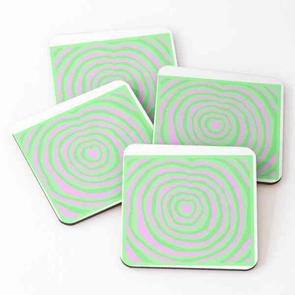Item preview, Green and Pink Hearts designed and sold by flavsdoodles.