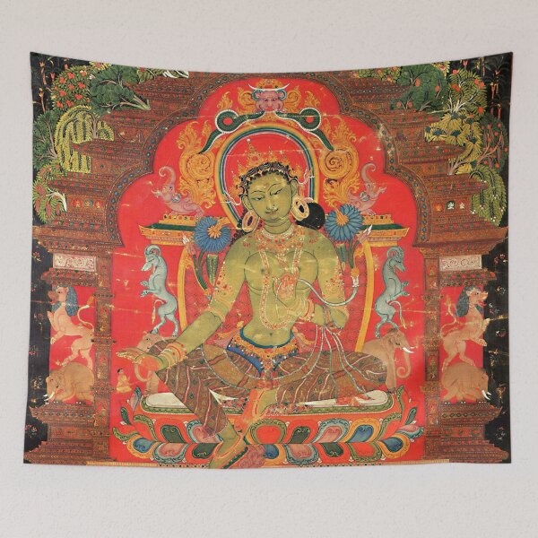 Item preview, Mandala 91 Tara Green Protecting Eight Fears designed and sold by GuyBlank.