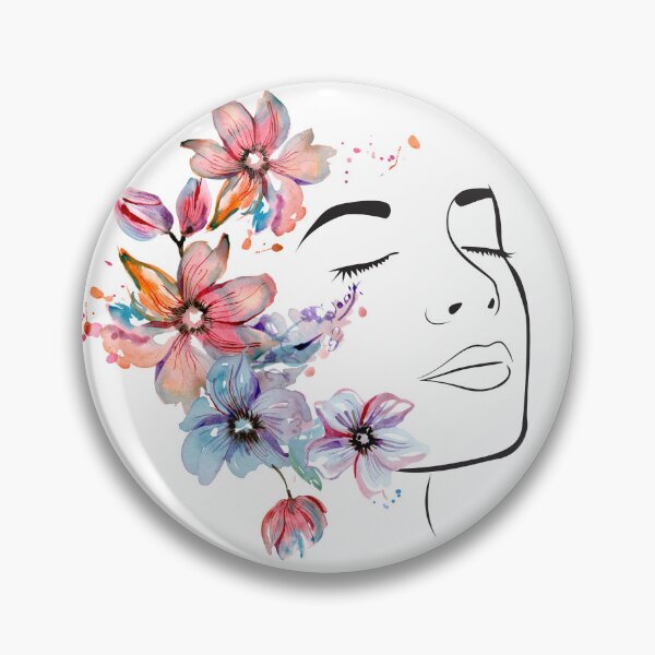 Item preview, Pink Blue Flower Girl Design designed and sold by CreativNode.