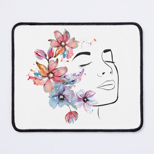 Item preview, Pink Blue Flower Girl Design designed and sold by CreativNode.