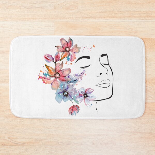 Item preview, Pink Blue Flower Girl Design designed and sold by CreativNode.