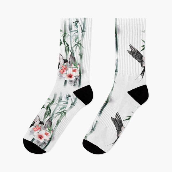 Item preview, Swallow with Bamboo and flowers designed and sold by RonelBroderick.