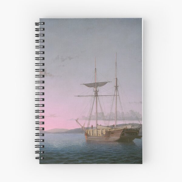 Item preview, Lumber Schooners at Evening on Penobscot Bay | Fitz Henry Lane | 1863 Navy Art designed and sold by CJET.
