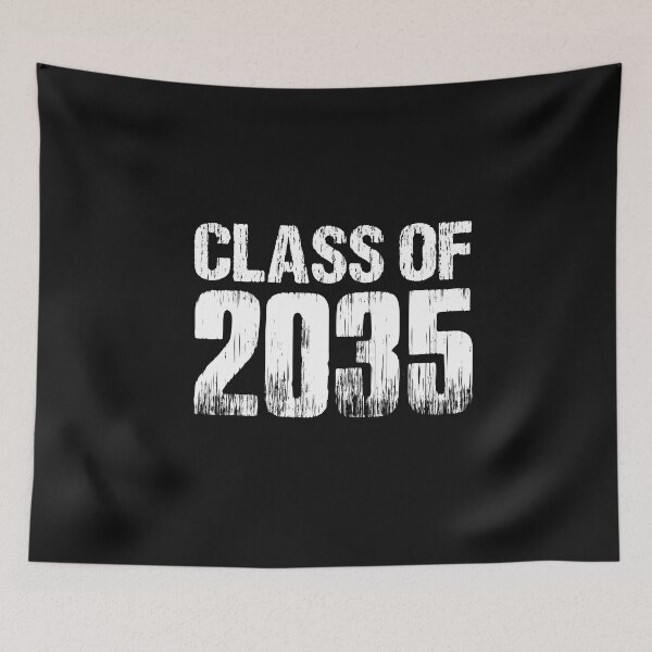 Item preview, Vintage Class of 2035 White Bold Typography  designed and sold by garniturex.