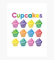 Cupcakes Pretty Photographic Print