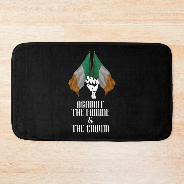 Item preview, Against The Famine and The Crown Celtic White Text designed and sold by -Ireland-.