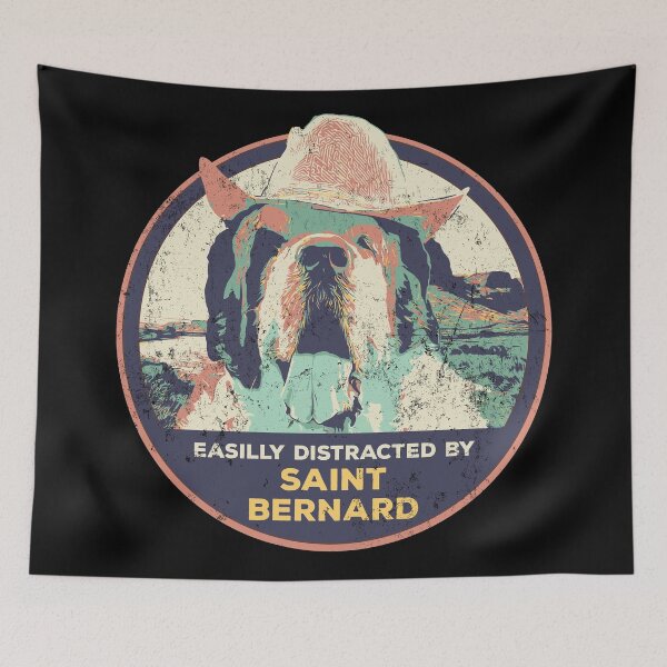 Item preview, Easilly distracted by Saint Bernard dog designed and sold by Lemomo-zoo.