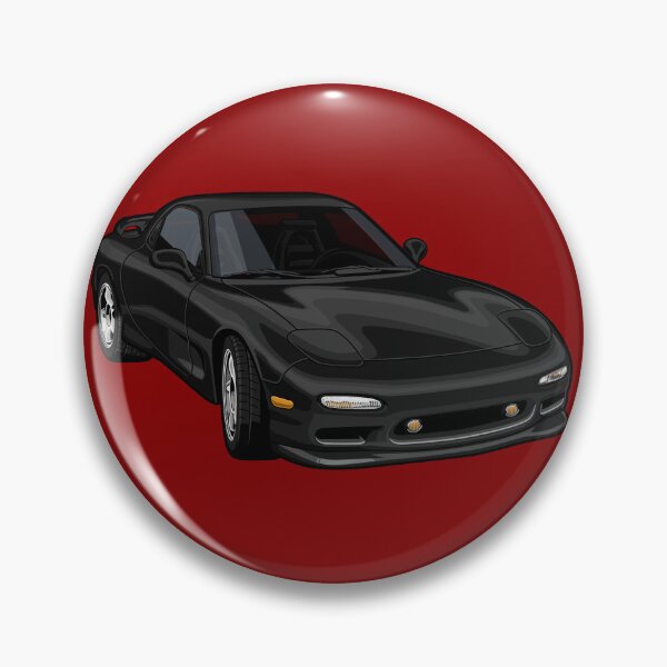 Artikelvorschau, Artwork Mazda RX 7 R1 schwarz Japan Youngtimer entworfen und verkauft von SketchNinja.