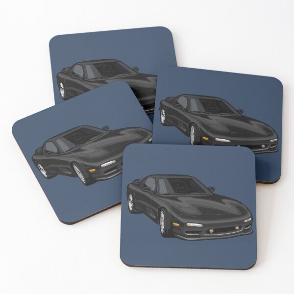 Item preview, Artwork Mazda RX 7 R1 black japan youngtimer designed and sold by SketchNinja.