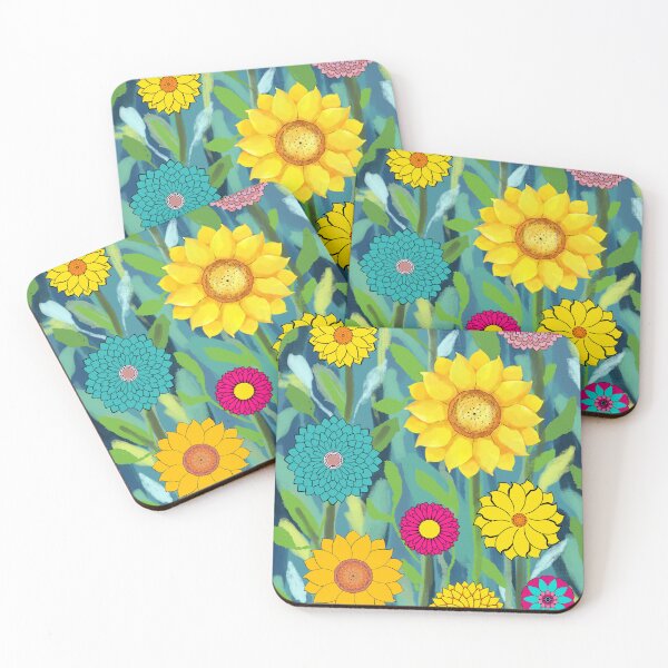 Item preview, Sunflowers and Bright wild flowers designed and sold by A Sweet  Fragrance Art.