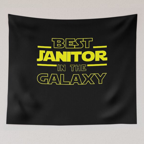 Item preview, Janitor Job Dad Mom Hudband Mens Shirt, Best Janitor In The Galaxy, Funny Janitor Birthday christmas Gift Gift designed and sold by xlnv.