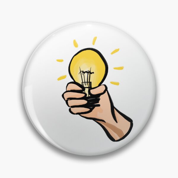 Item preview, Grasping New Ideas - Hand holding light bulb designed and sold by StudioHitsu.