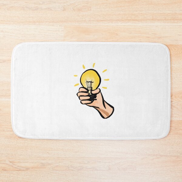 Item preview, Grasping New Ideas - Hand holding light bulb designed and sold by StudioHitsu.