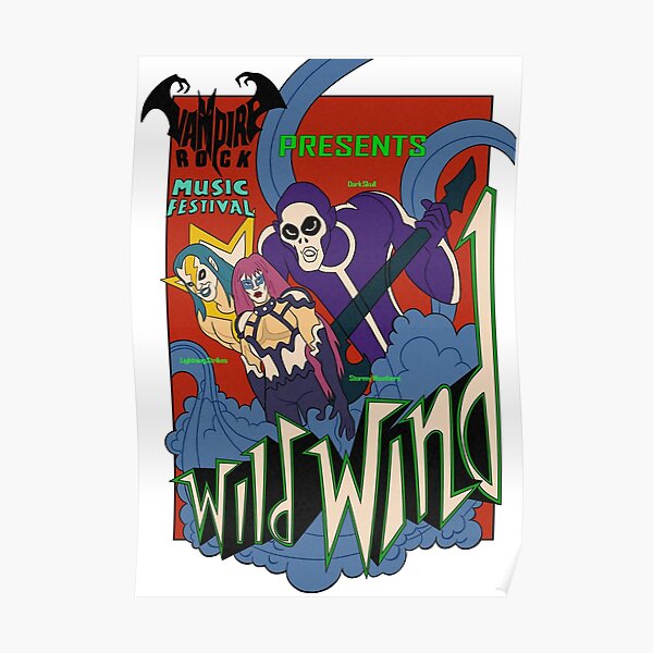 Vampire Rock Vent sauvage Poster Poster
