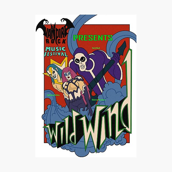 Item preview, Vampire Rock Wild Wind Poster designed and sold by mothmanatee.