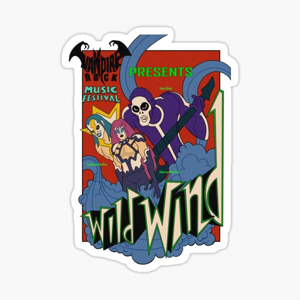 Item preview, Vampire Rock Wild Wind Poster designed and sold by mothmanatee.