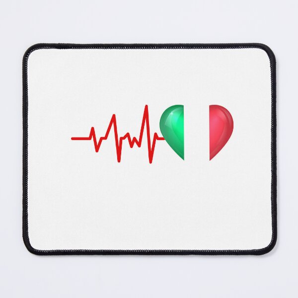 Item preview, HEARTBEAT ITALY ITALIAN FLAG ECG GIFT IDEA designed and sold by melshirt-shop.