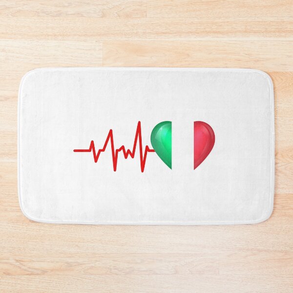 Item preview, HEARTBEAT ITALY ITALIAN FLAG ECG GIFT IDEA designed and sold by melshirt-shop.