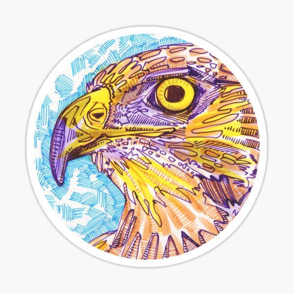 Item preview, Hawk Face designed and sold by Gwenn Seemel.