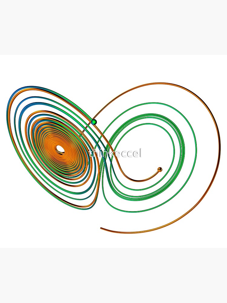 Chaos Theory, Butterfly Effect - Lorenz Chaotic Attractor #7 Premium ...