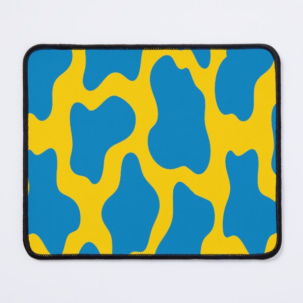 Item preview, Blue and yellow cow print designed and sold by DemonicGloom.