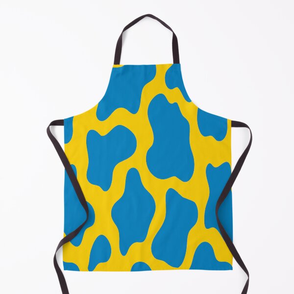 Item preview, Blue and yellow cow print  designed and sold by DemonicGloom.
