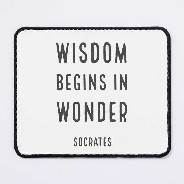 Item preview, Wisdom begins in wonder - Socrates quotes designed and sold by Inspirationmotivation.