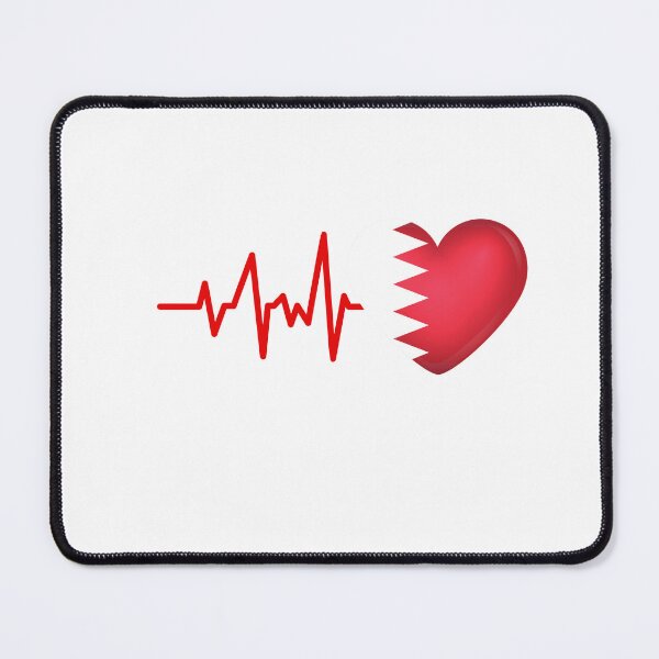 Item preview, HEARTBEAT QATAR FLAG ECG GIFT IDEA designed and sold by melshirt-shop.