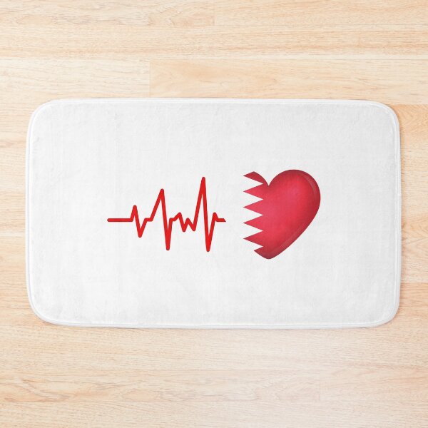 Item preview, HEARTBEAT QATAR FLAG ECG GIFT IDEA designed and sold by melshirt-shop.