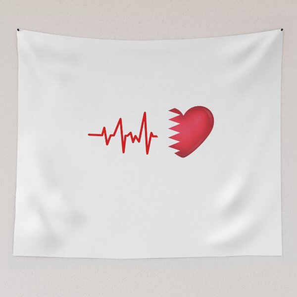 Item preview, HEARTBEAT QATAR FLAG ECG GIFT IDEA designed and sold by melshirt-shop.