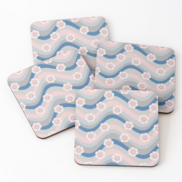 Item preview, Happy Pink Daisies Retro Swirl Pattern   designed and sold by HappyLifeCreate.