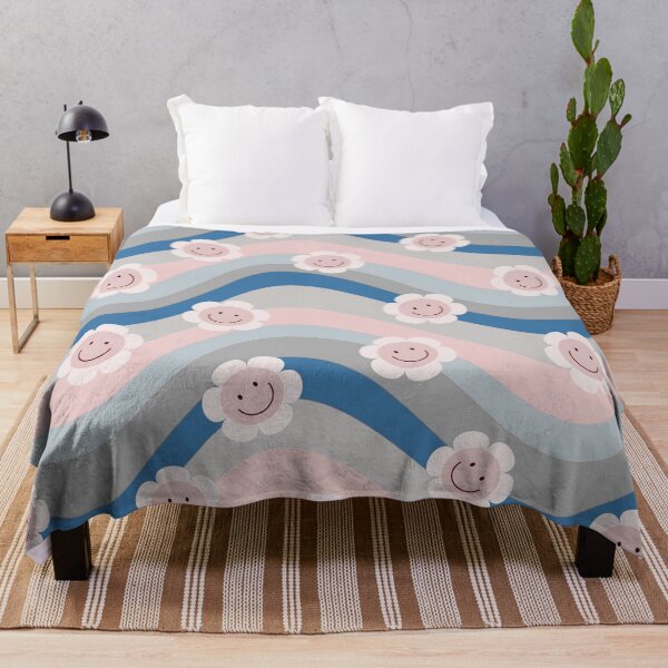 Item preview, Happy Pink Daisies Retro Swirl Pattern designed and sold by HappyLifeCreate.
