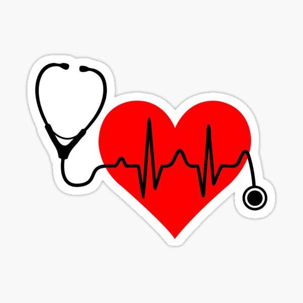 Stethoscope Heartbeat Heart  Sticker