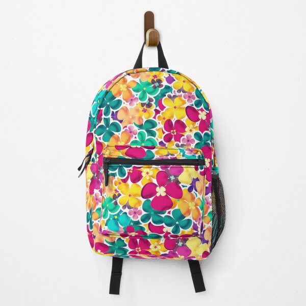 Item preview, Pattern of vivid folk art flowers designed and sold by IngaDesign.