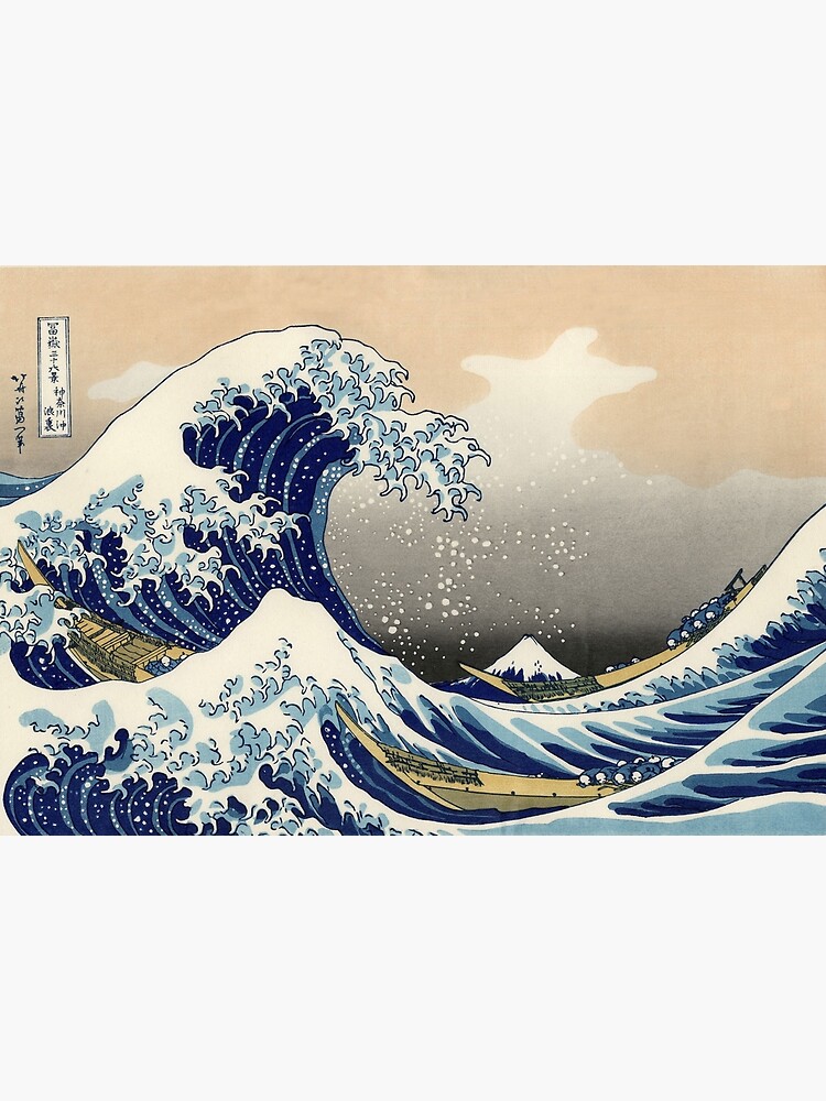 'The Great Wave Off Kanagawa' by Katsushika Hokusai (Reproduction) by RozAbellera