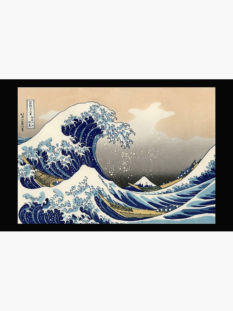 'The Great Wave Off Kanagawa' by Katsushika Hokusai (Reproduction) by RozAbellera
