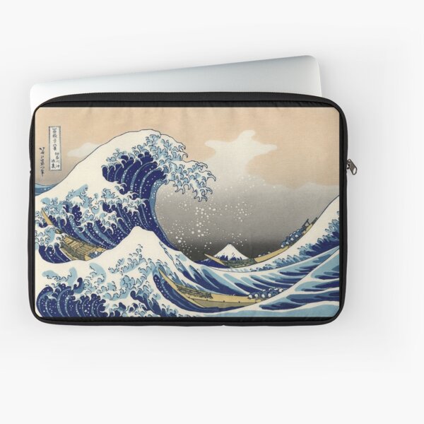 "La grande vague de Kanagawa" de Katsushika Hokusai (Reproduction) Housse d'ordinateur