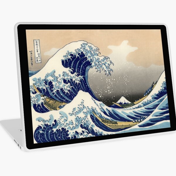 'The Great Wave Off Kanagawa' by Katsushika Hokusai (Reproduction) Laptop Skin