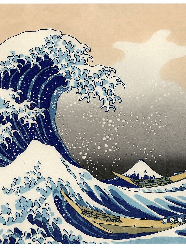 'The Great Wave Off Kanagawa' by Katsushika Hokusai (Reproduction) by RozAbellera