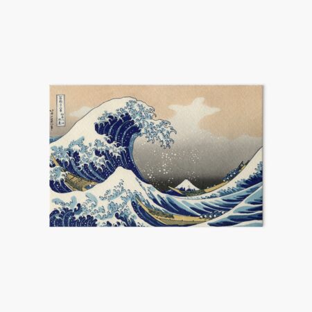 'The Great Wave Off Kanagawa' by Katsushika Hokusai (Reproduction) Art Board Print