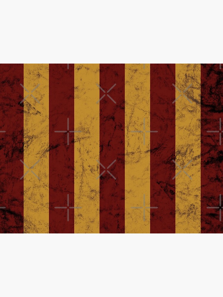 Vintage Red and Gold Geometric Striped Pattern by speckled