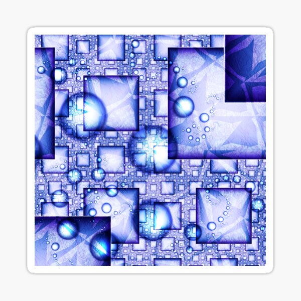 Cubes And Spheres Sticker