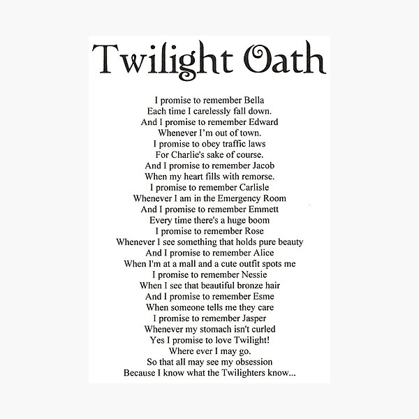 Item preview, Twilight Oath designed and sold by inesmsmartins.