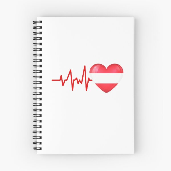 Item preview, HEARTBEAT AUSTRIA FLAG ECG GIFT IDEA designed and sold by melshirt-shop.