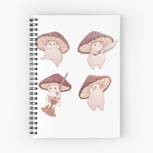 Item preview, Four Different Mushroom Moods designed and sold by Fairydrop.