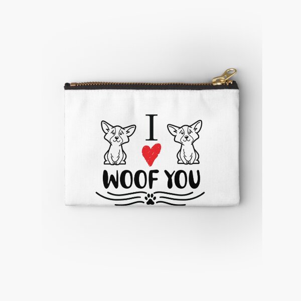 Item preview, "I WOOF YOU" cute and funny dog quote  DOG Mat for entrance gift for mom for dog dad  dog lovers designed and sold by GhostAmine.