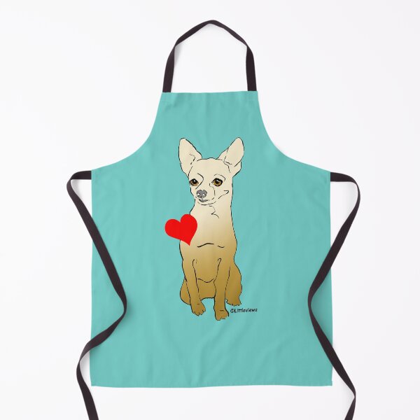Item preview, Happy Chihuahua with a heart. By Karen Little of Littleviews ... (good for Baby and Kids, too!) designed and sold by Littleviews.