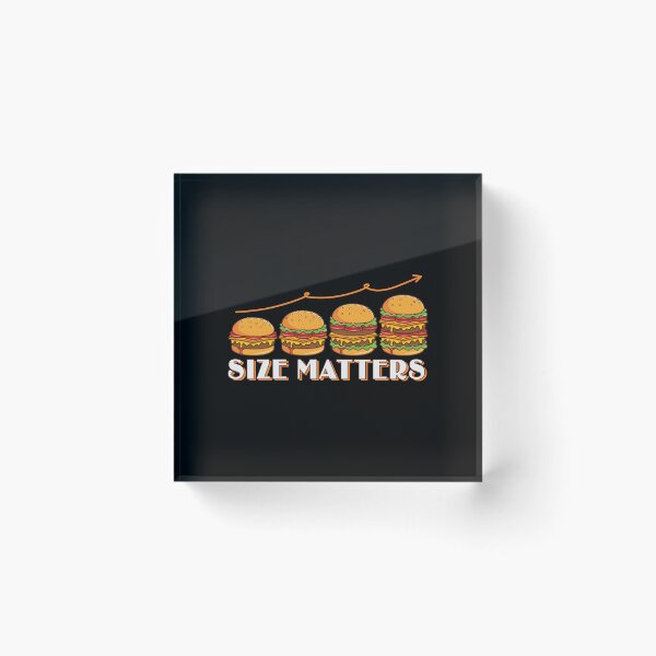 Item preview, Size Matters - Big Hamburger - Burger Yunkie designed and sold by Shirtflyer.