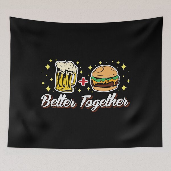Item preview, Better Together - Beer And Burgers - Burger Yunkie designed and sold by Shirtflyer.