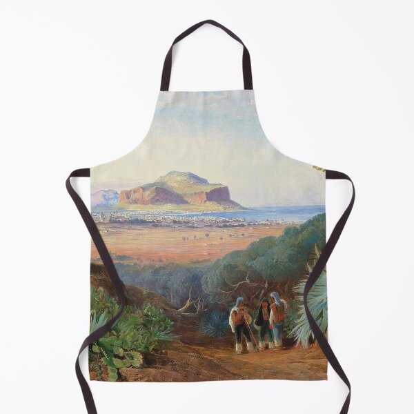 Item preview, Palermo, Sicily, with Monte Pellegrino | Edward Lear | 1860 Italian Art designed and sold by CJET.